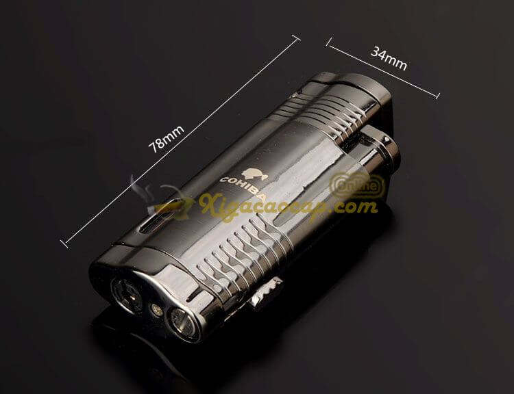 Bật lửa khò XÌ Gà cigar ,Bật lửa xì gà Cohiba max kèm đục- 3 lửa