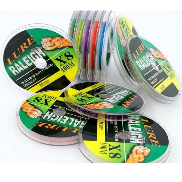 Dù 7 màu raleigh x8 câu lure làm thẻo chất lượng cao