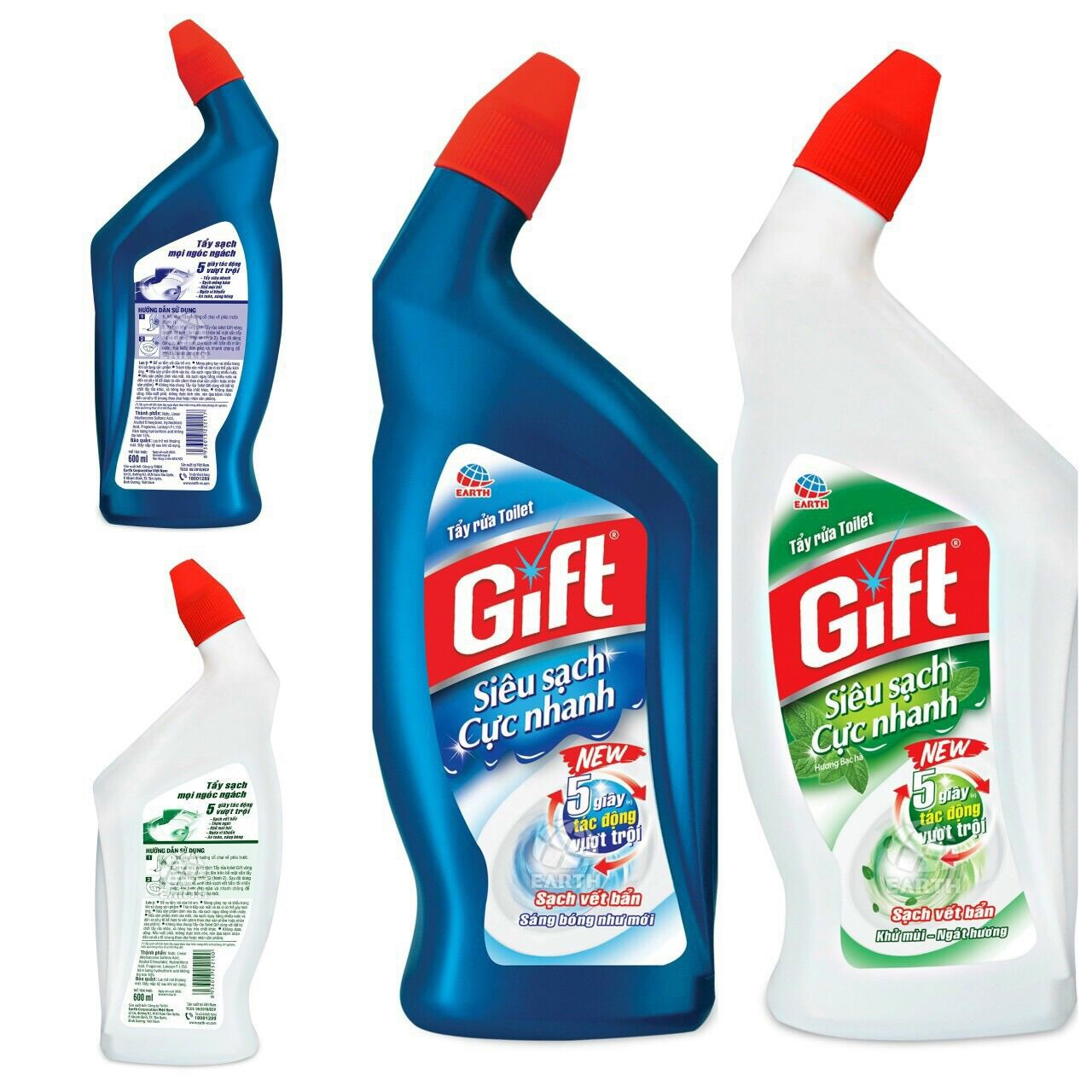 Tẩy Toilet Gift - Siêu sạch tươi mát 600ml