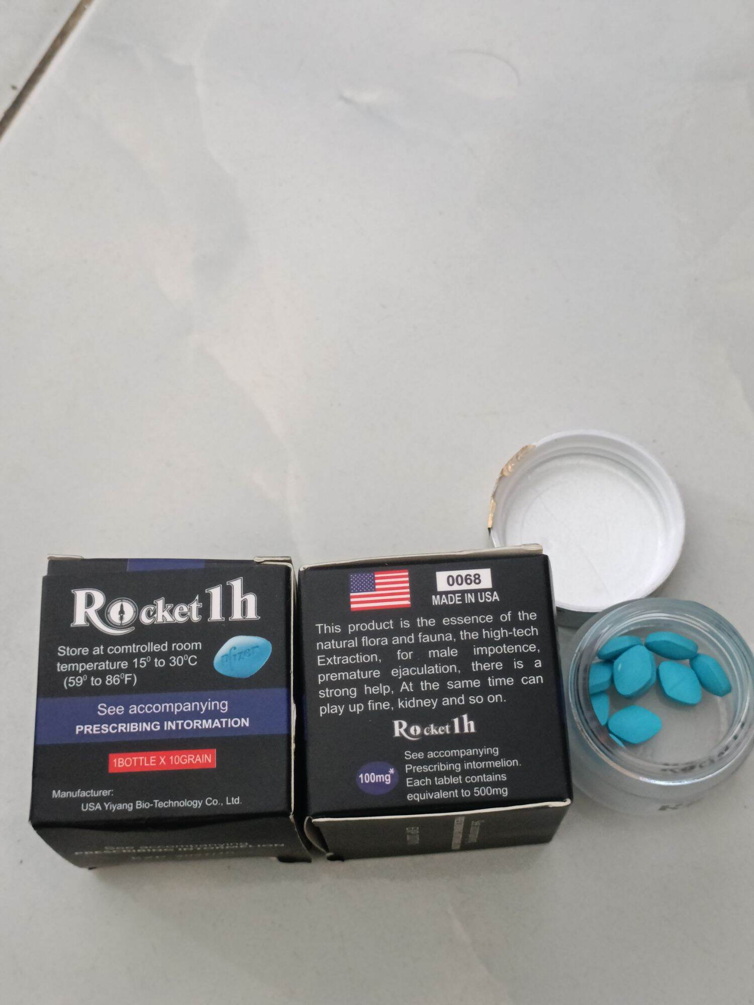 Rocket 1H USA Hộp 10 viên cam kết sản phẩm như hình