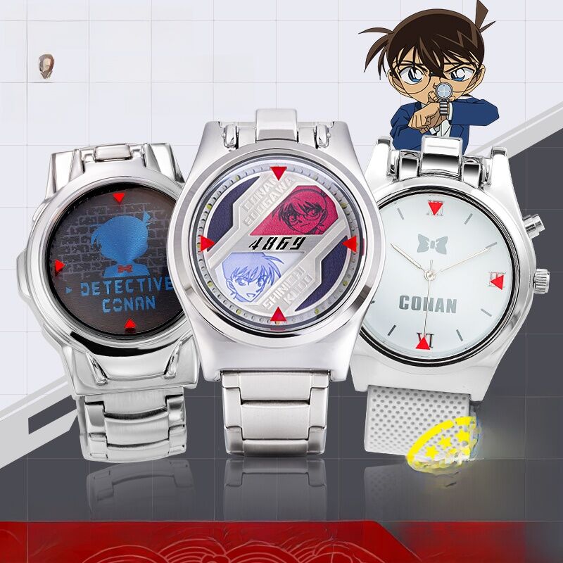 Đồng Hồ LED Laser Detective Conan Xingyunshi Đồng Hồ Hoạt Hình Nhật Bản Dành Cho Người Lớn Tuổi 14 Và Trên Đồng Hồ Nam Và Nữ