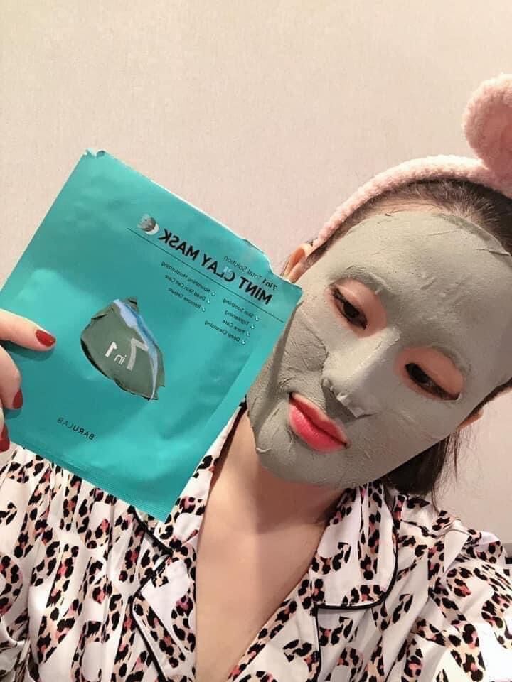 MẶT NẠ ĐẤT SET BLACK CLAY MASK 7 in 1 BARULAB