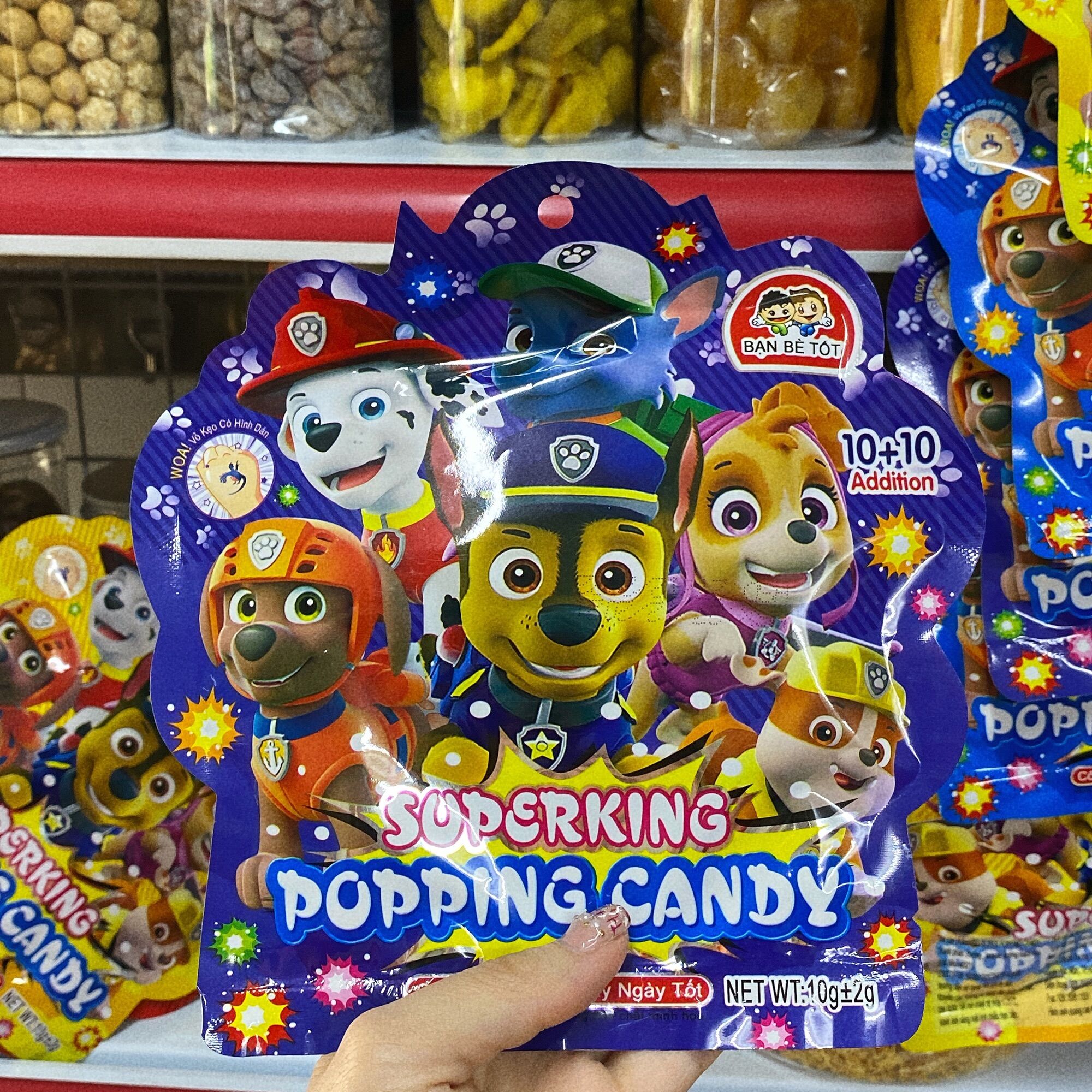 COMBO 5 GÓI KẸO NỔ SUPER POPPING CANDY 10g