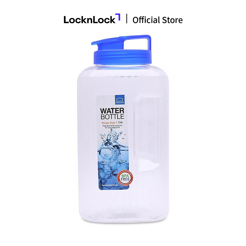 Bình nước aqua màu xanh nhãn hiệu lock&lock 2.6l - hap739b