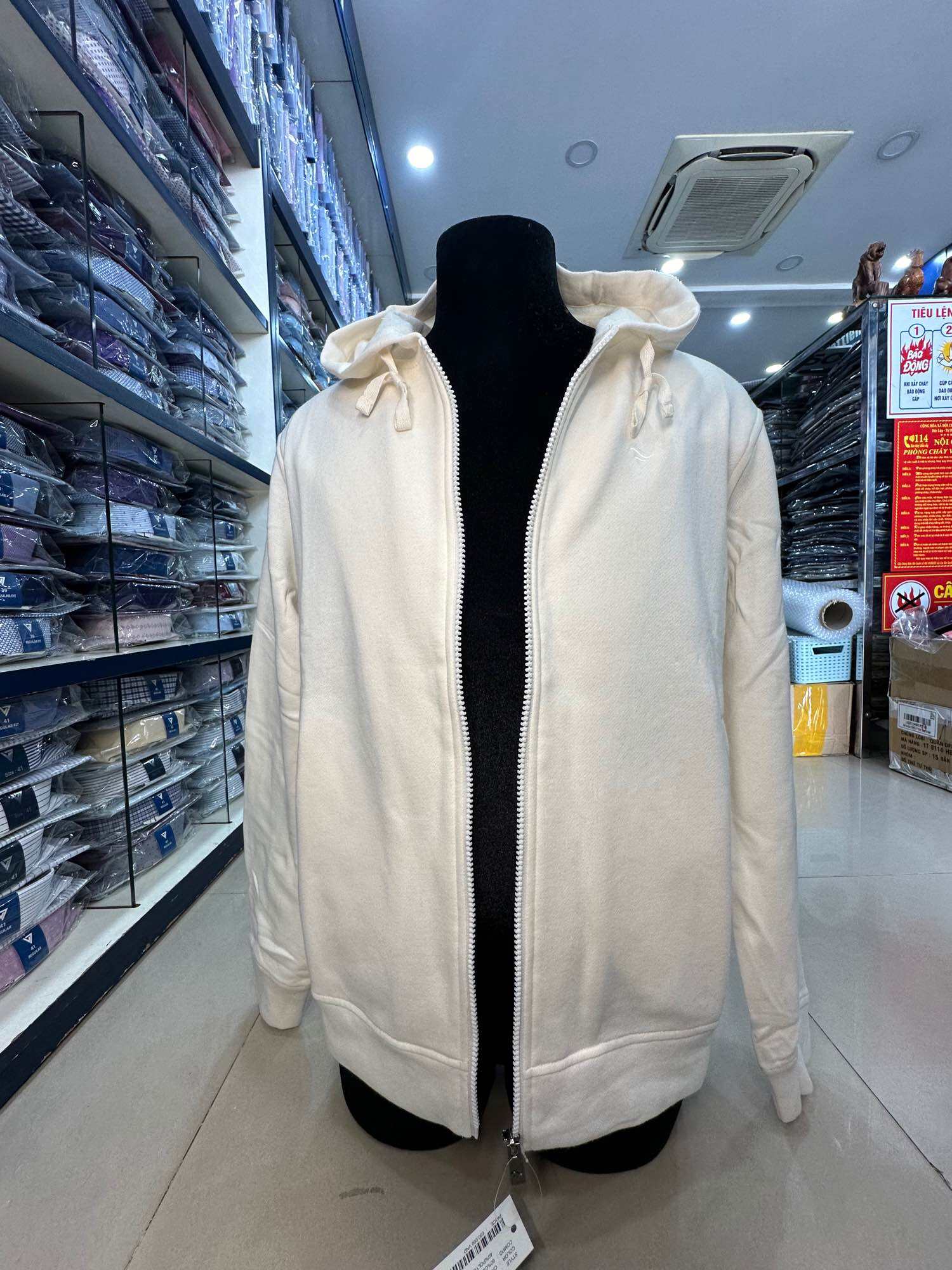 (6S5006 )Áo hoodie, áo khoác có mũ vải cotton , ko dày không mỏng, tránh nắng tránh gió nam nữ mặc được