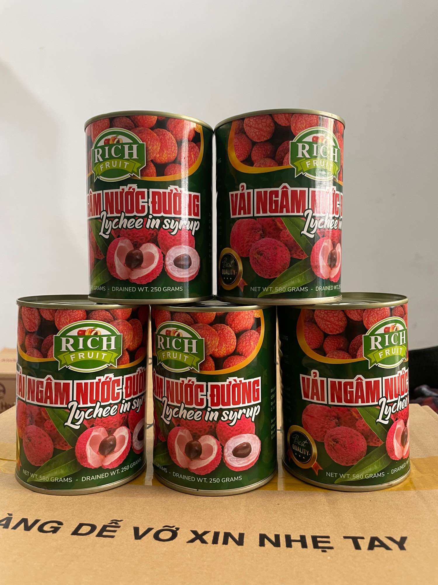 Vải ngâm nước đường RICH