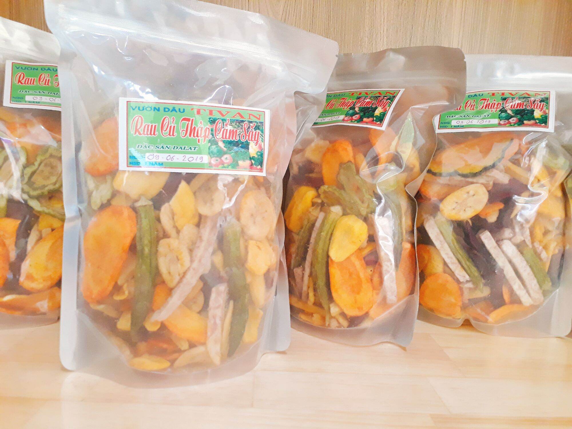 Rau củ thập cẩm sầy giòn - gói 500gr - đặc sản đà lạt loại i