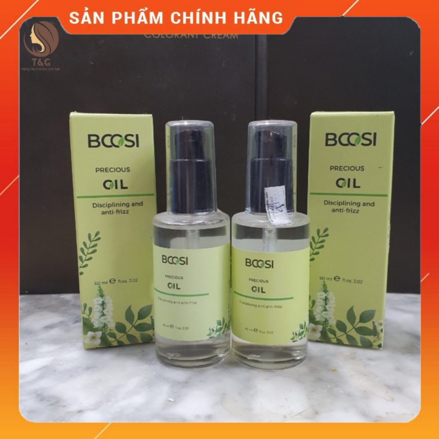 Tinh dầu thiên nhiên dưỡng tóc thiên nhiên siêu mềm mượt Bcosi precious oil 60ml hàng chính hãng