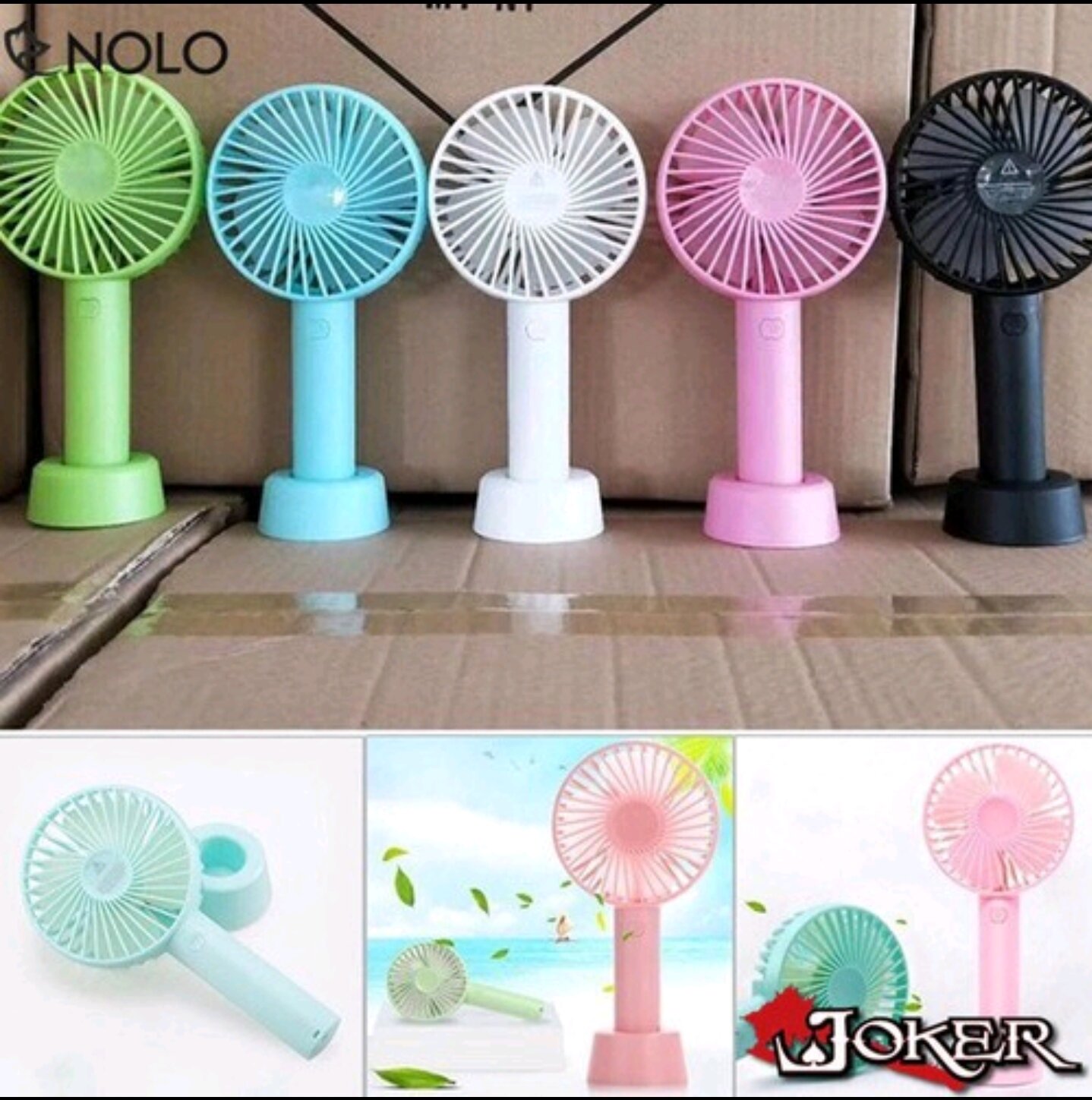 Quạt mini tích điện cầm tay 3 chế độ gió