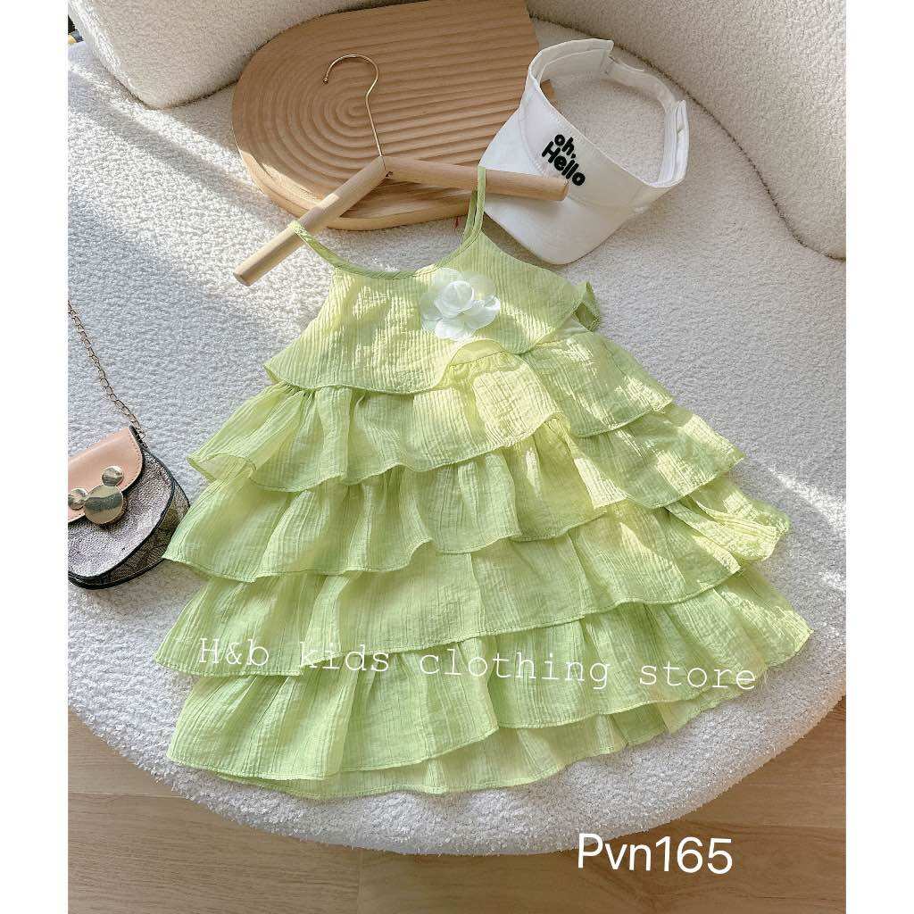 Váy yếm tầng 2 dây siêu xinh cho bé