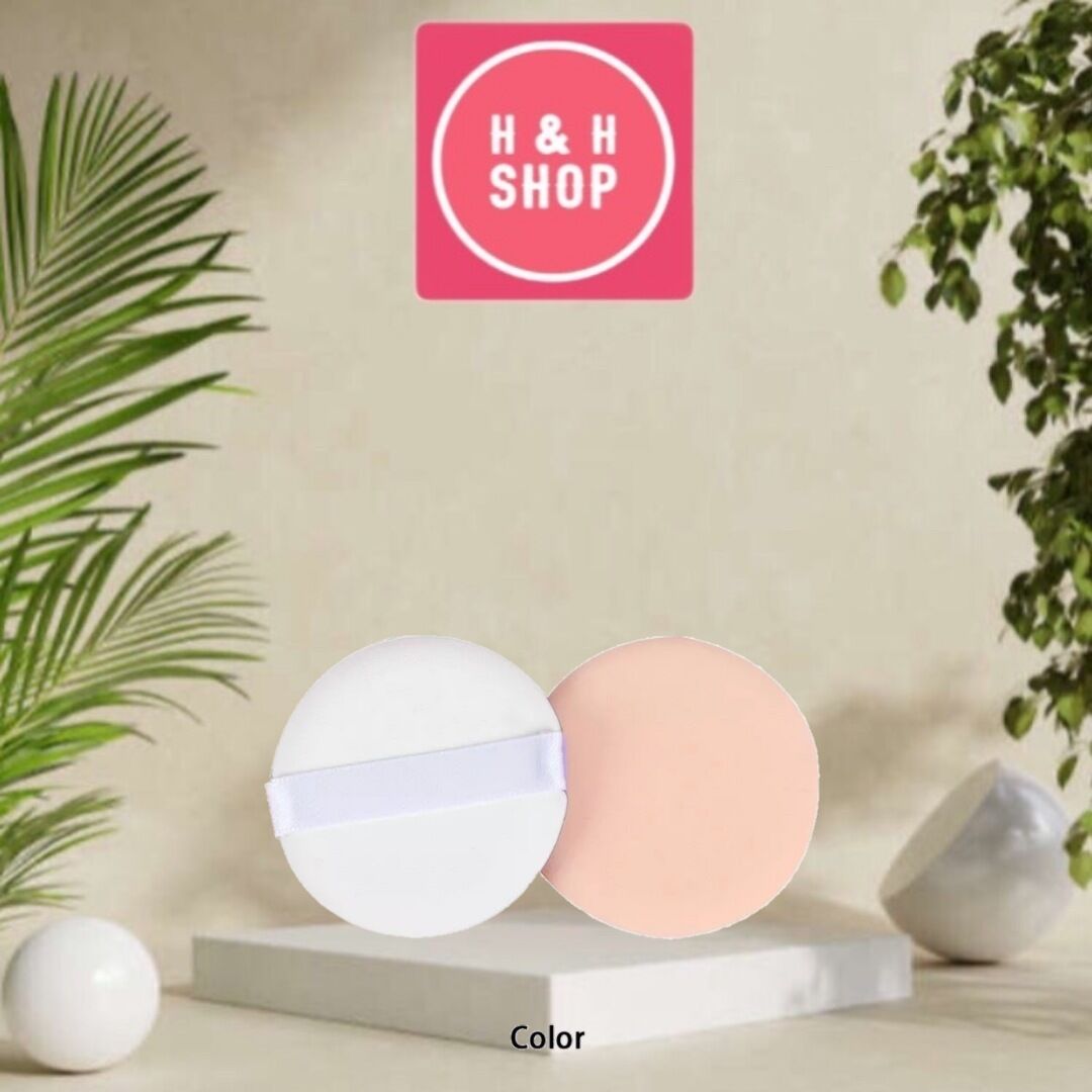 Bông mút tròn tán cushion, kem nền, phấn nước mềm mại