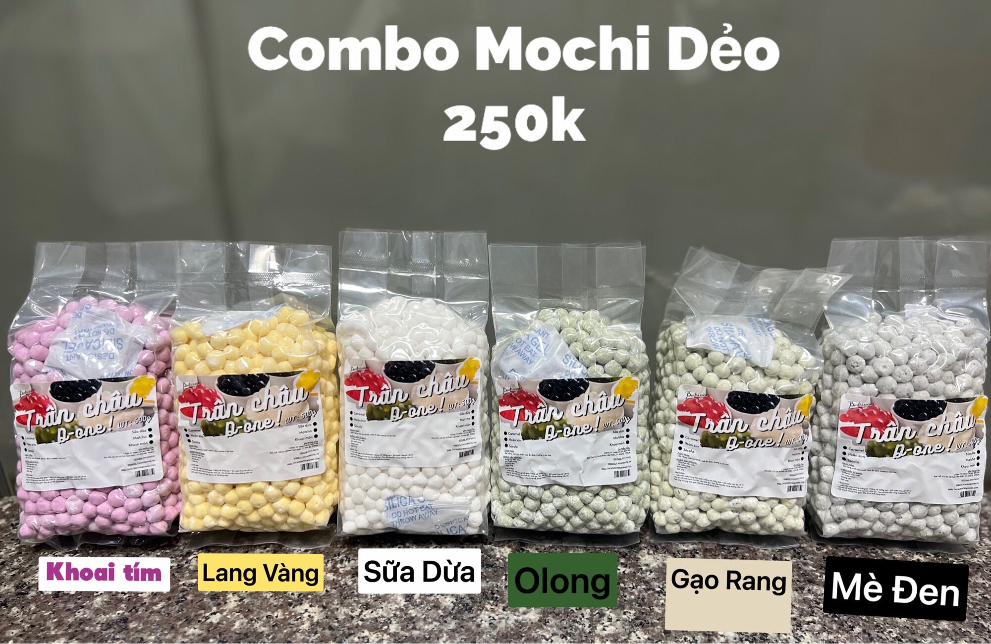 Trân châu mochi dẻo 6 vị