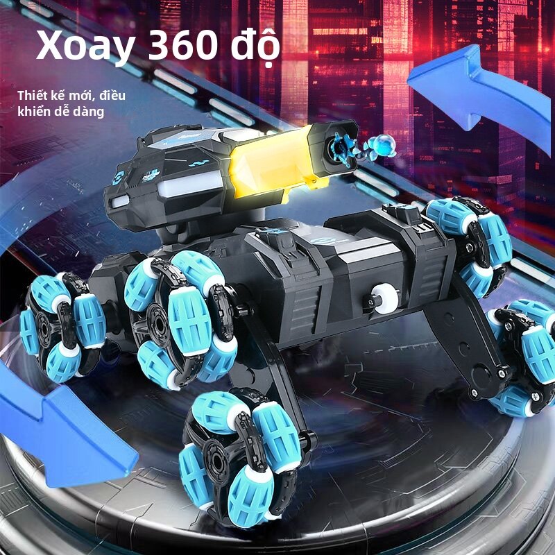 YIHUANG | Xe tăng Điều Khiển Bằng Động Tác Bắn Nước 4WD Off-Road Đồ Chơi Trẻ Em