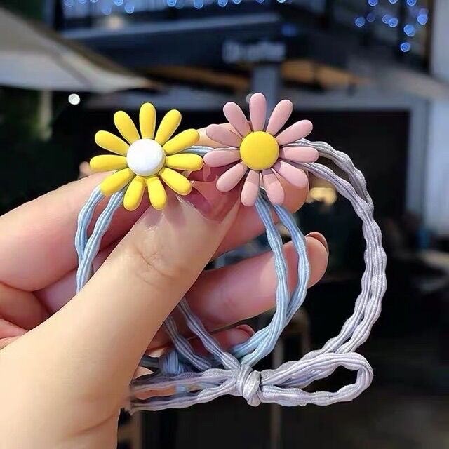 [HCM]Set 5 Dây cột tóc hoa cúc dễ thương C54