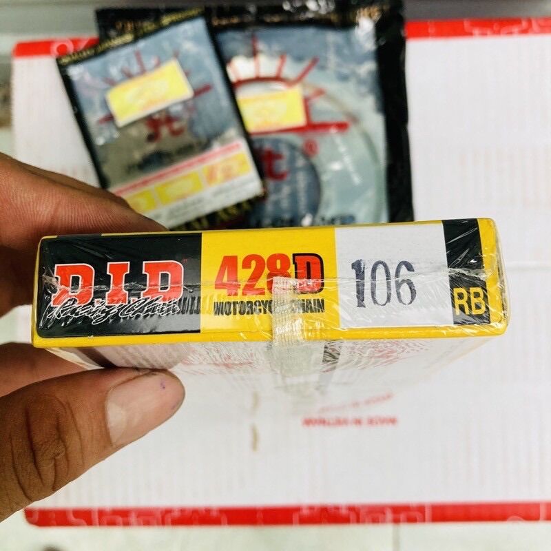 Honda Wave / Future Bộ Nhông Dĩa Mặt Trời JomThai Asahi 14T - 36T và Sên DID 428D Đen 9Ly  D.I.D Nhật