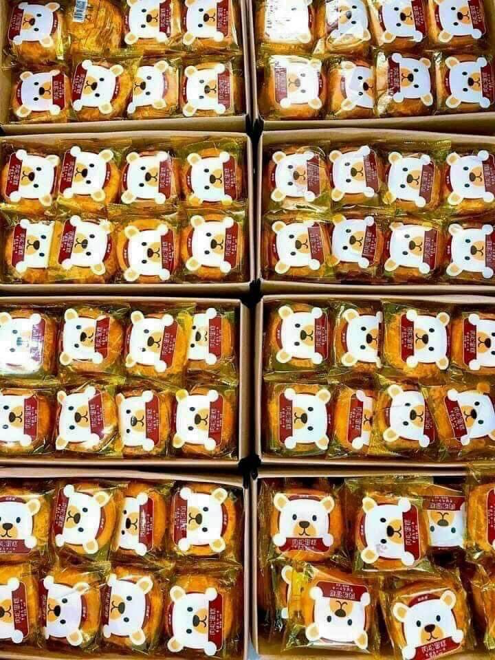 Combo 10 bánh gấu ruốc chà bông siêu ngon