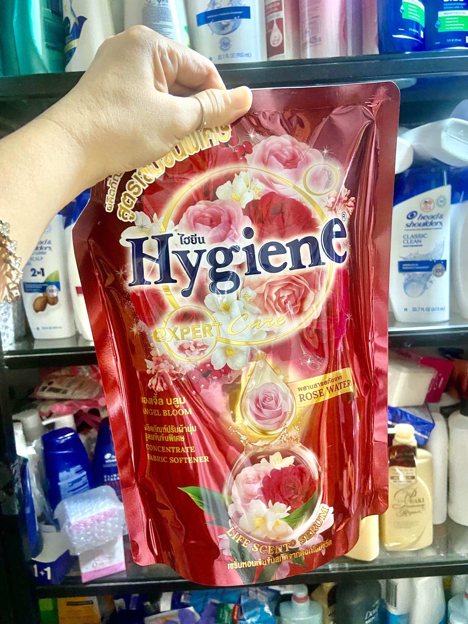 Nước xả vải siêu đặc thái lan hygiene fabric softener - đỏ angel