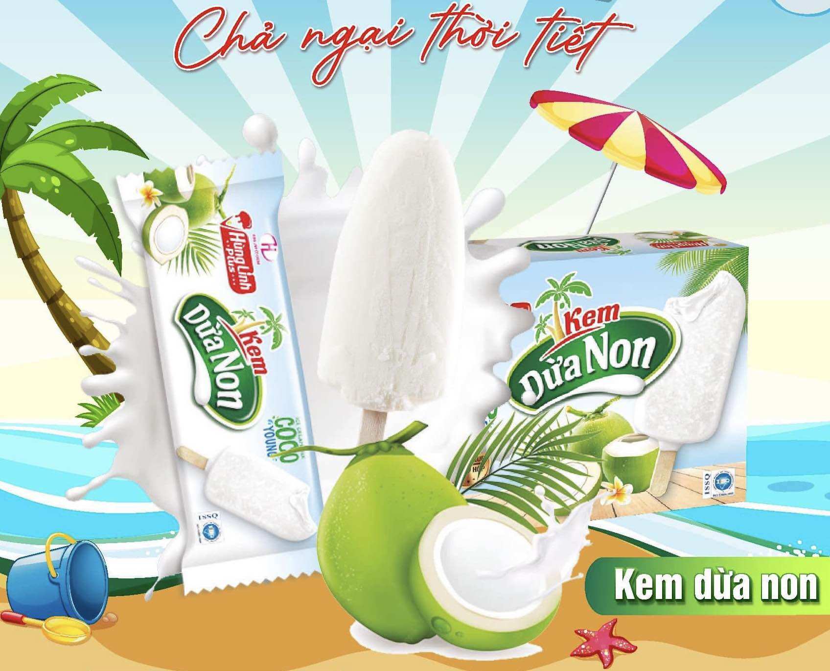 Kem Gelato Sợi Dừa Non
