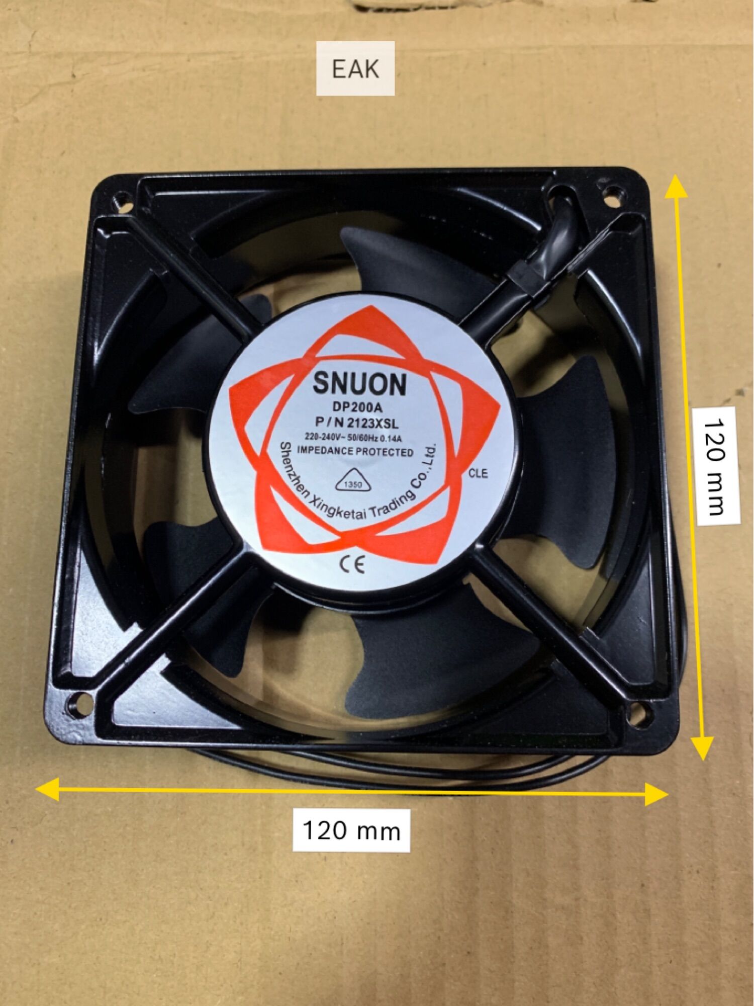 EAK - Quạt tủ điện 220V - DP200A 12 X 12 cm - thông gió hút mùi tản nhiệt