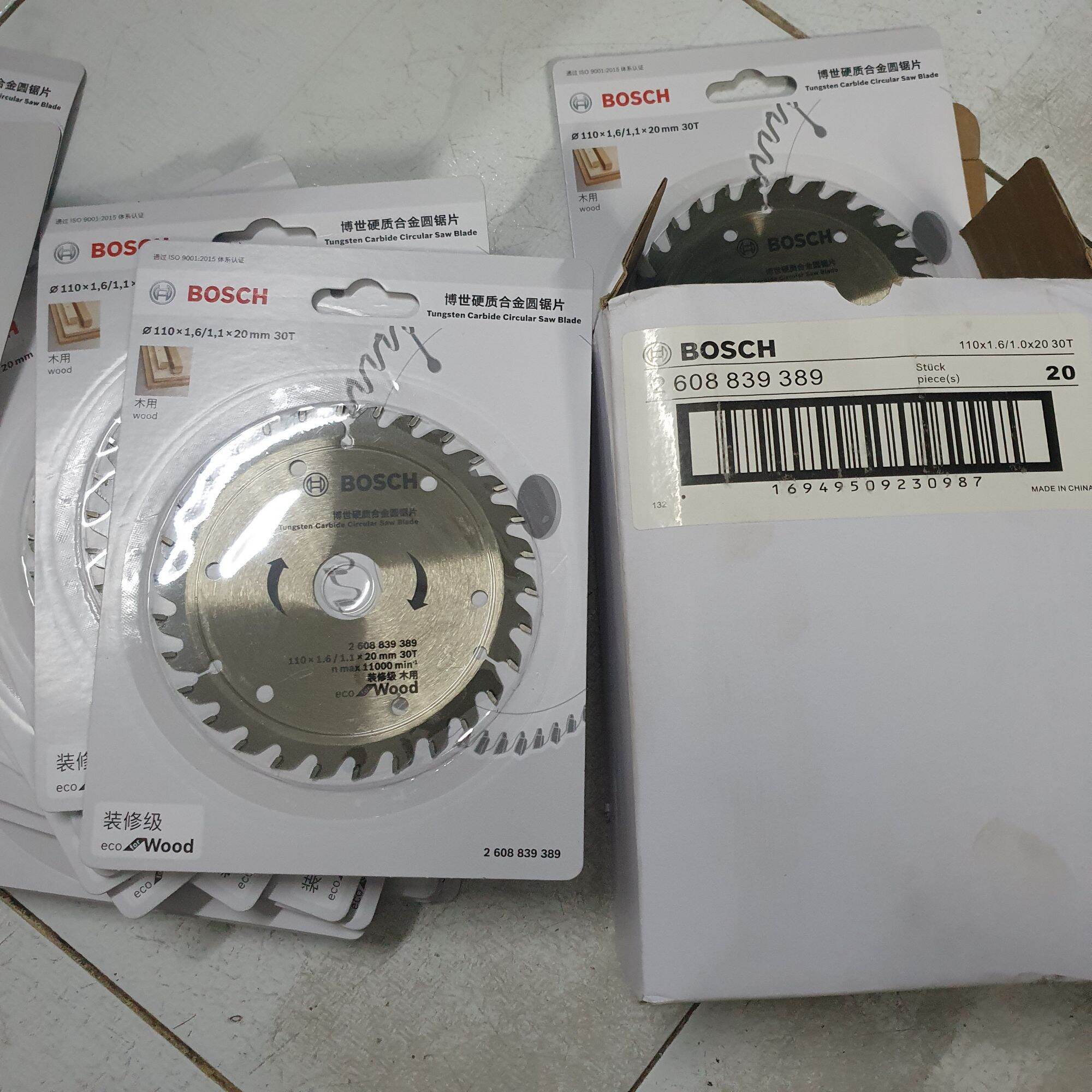 LƯỠI CẮT GỖ, CƯA GỖ 110MM BOSCH 30R CÔNG TY