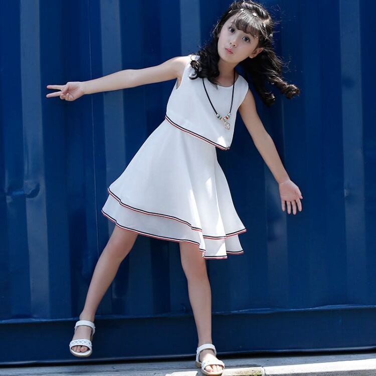 Quần Áo Trẻ Em Quần Áo Mùa Hè Phong Cách Hàn Quốc Váy Bé Gái Váy Nhỏ Vừa Mẫu Mới Vải Voan 2023 Váy Liền Công Chúa Sành Điệu