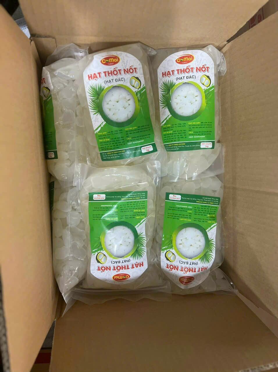 Hạt Thốt nốt ( Hạt Đác) rim đường 1 kg