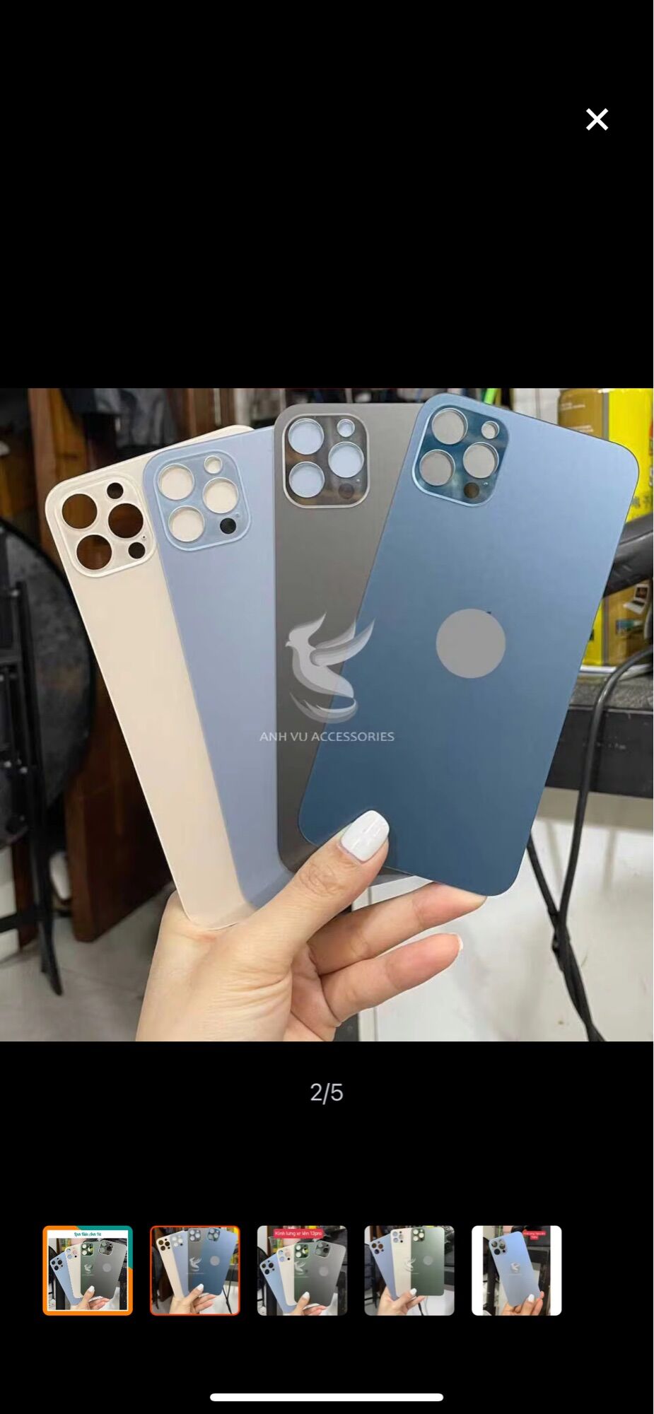Kính lưng iphoe 13promax đủ màu