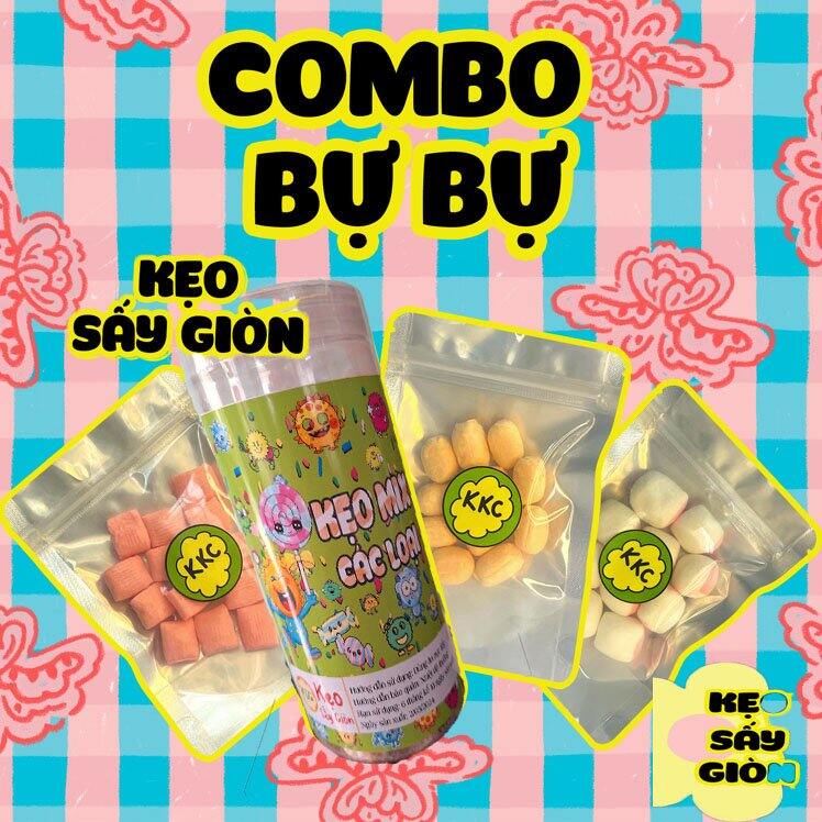 Combo bự bự - kẹo sấy giòn ăn vặt siêu ngon
