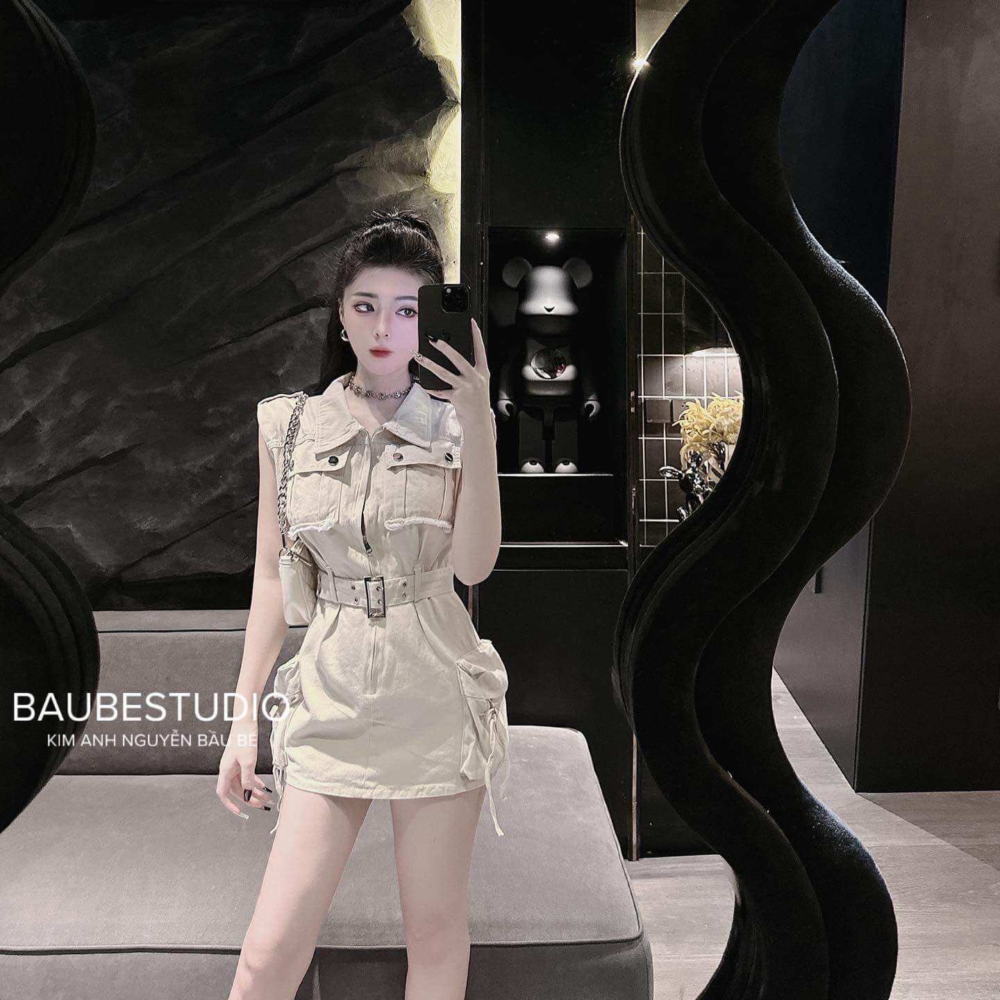 VÁY ZIP BODY TRƠN VINTAGE