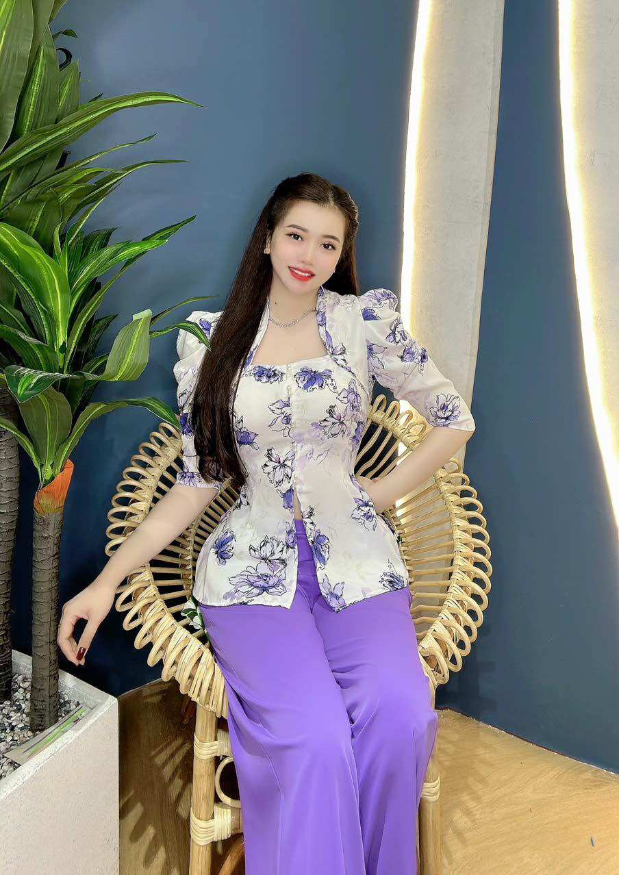 BỘ BÀ BA NỮ HOÀNG ÁO LỤA MANGO CAO CẤP
