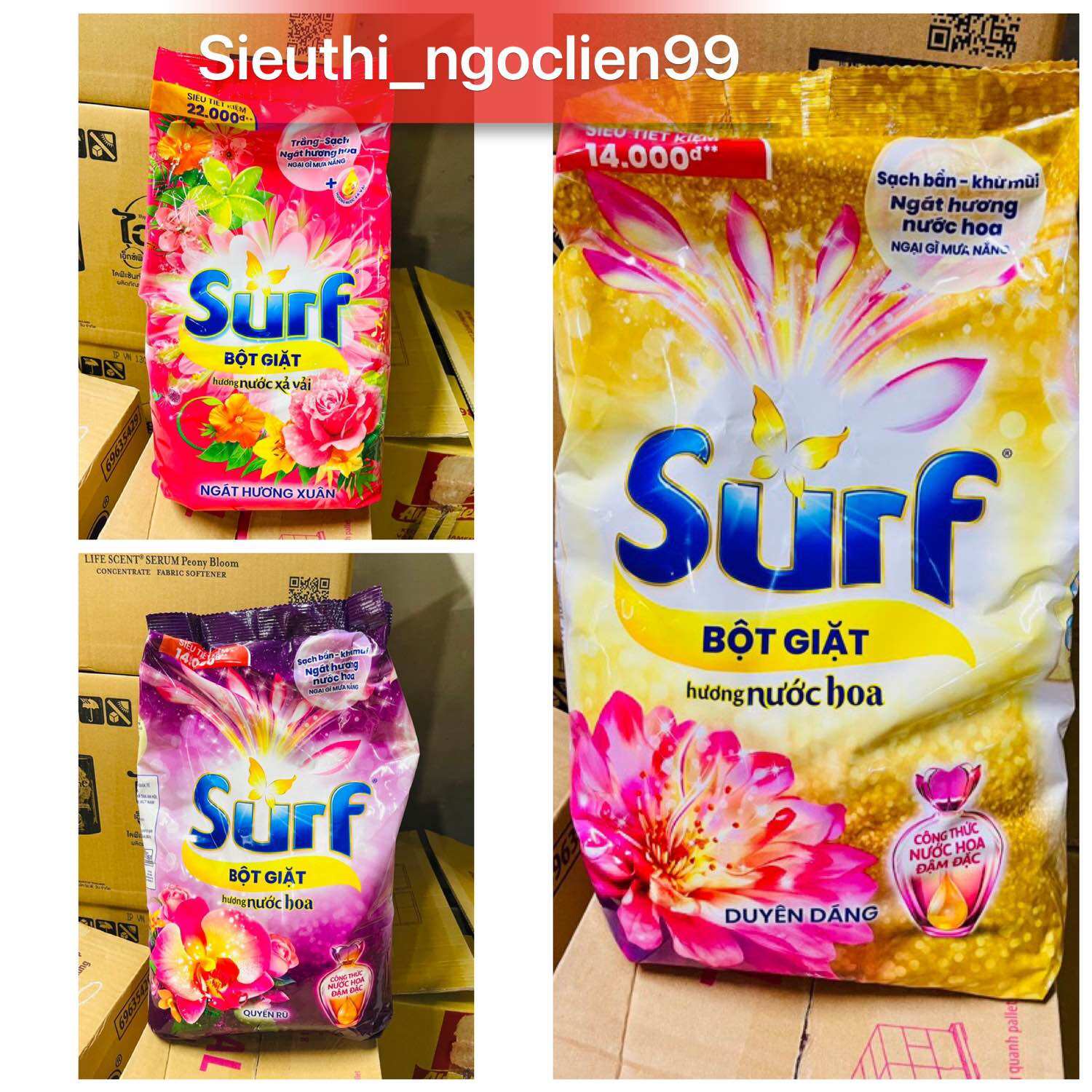 Bột giặt surf 5,5kg/5,3kg mới