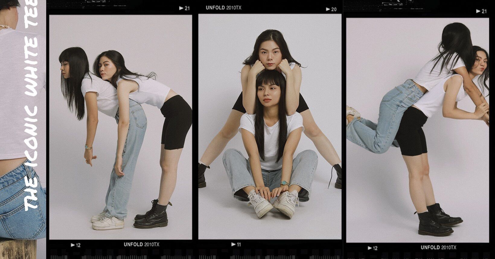 Greenstuff - Áo thun trắng croptop basic
