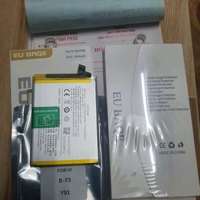 Pin vivo y91 y93 y1s b f3 3935 mah baqe và đaii bàng bao test