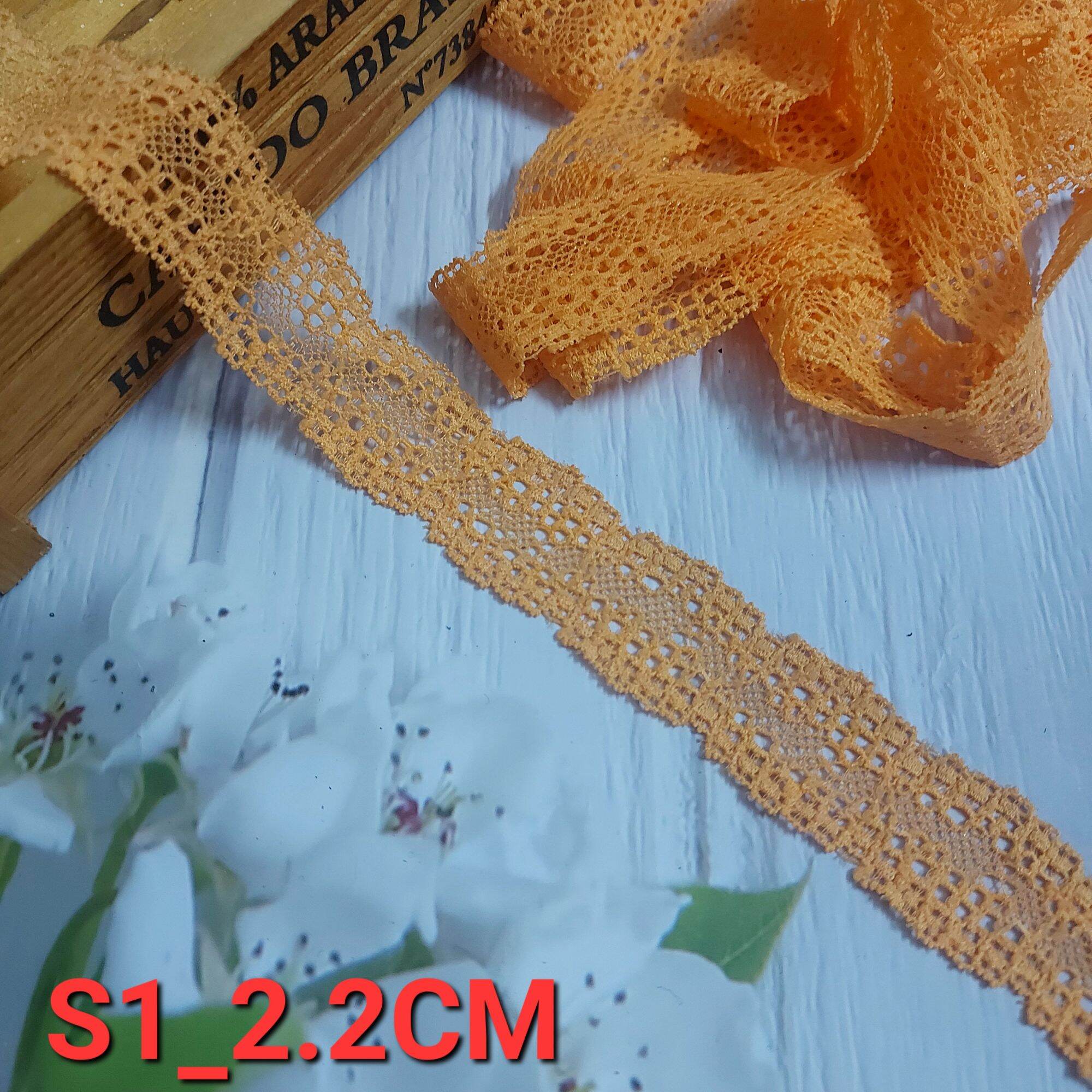 Ren thun viền có co giãn, phụ kiện may vá, bản rộng 2.2cm_3.5 cm.