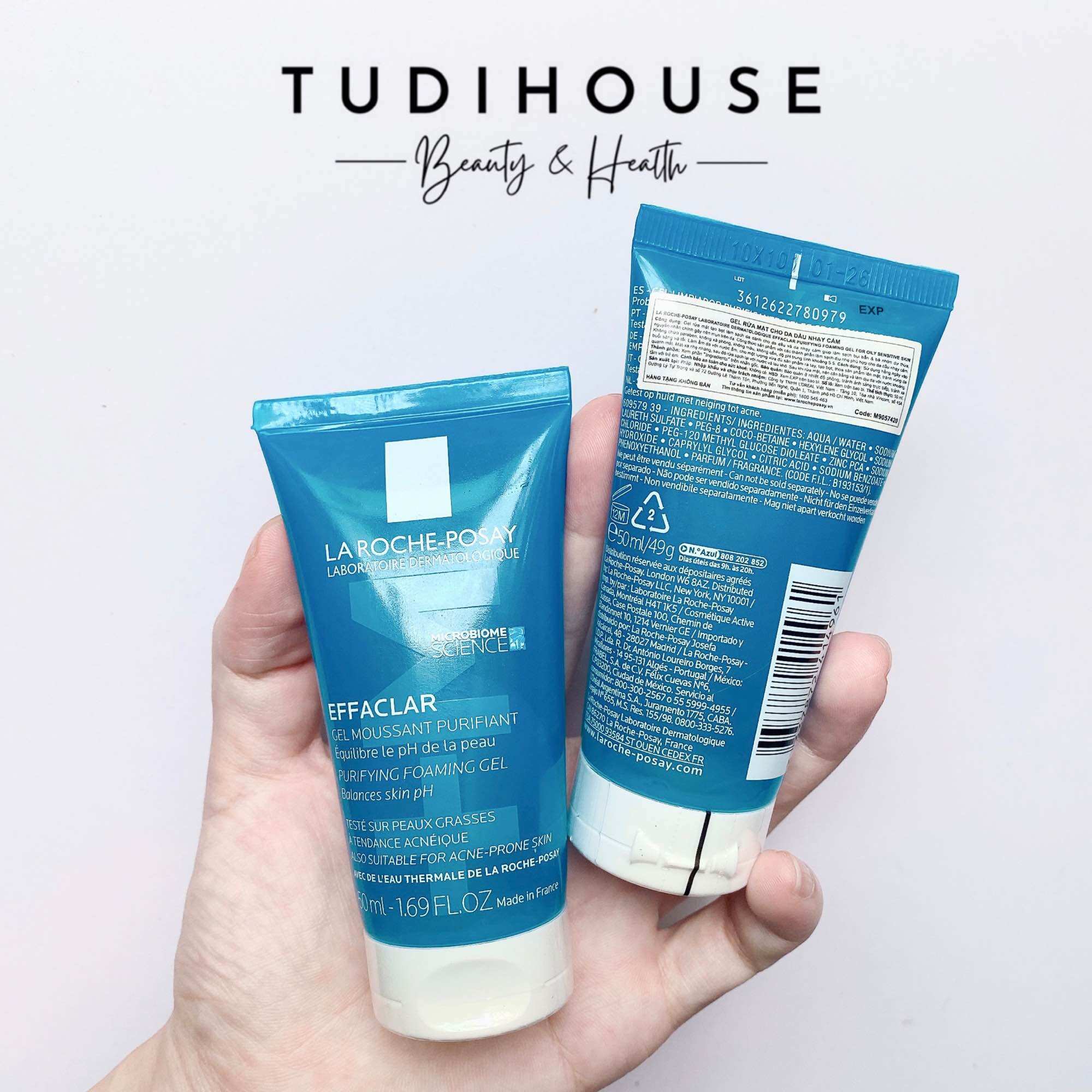 Minisize 50ml - sữa rửa mặt La Roche posay effaclar