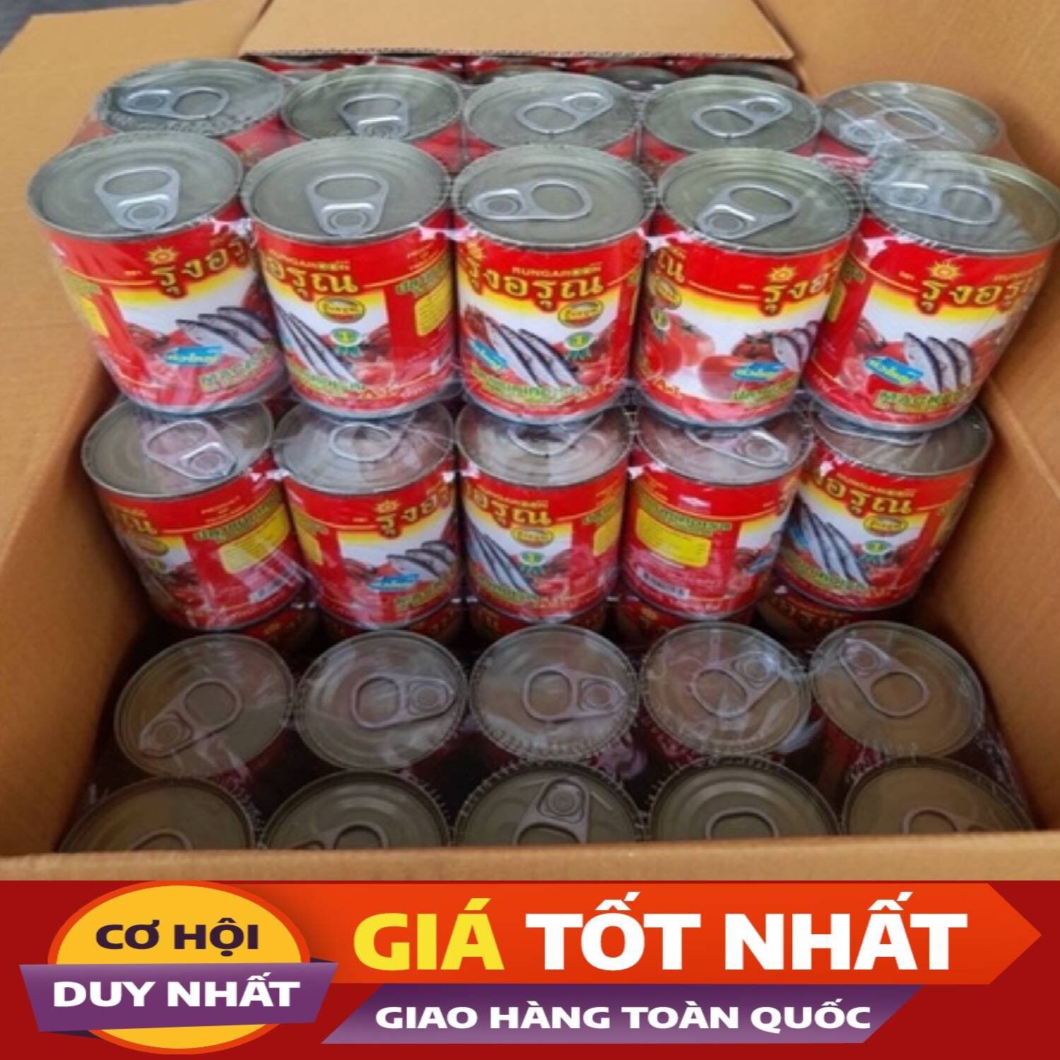 Lốc 10 hộp cá sốt cà thái lan