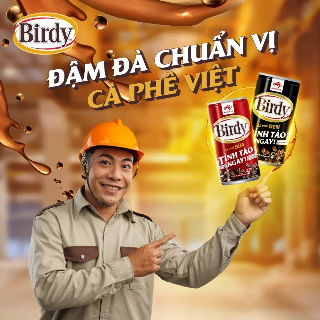 CÀ PHÊ SỮA BIRDY LON 170ML