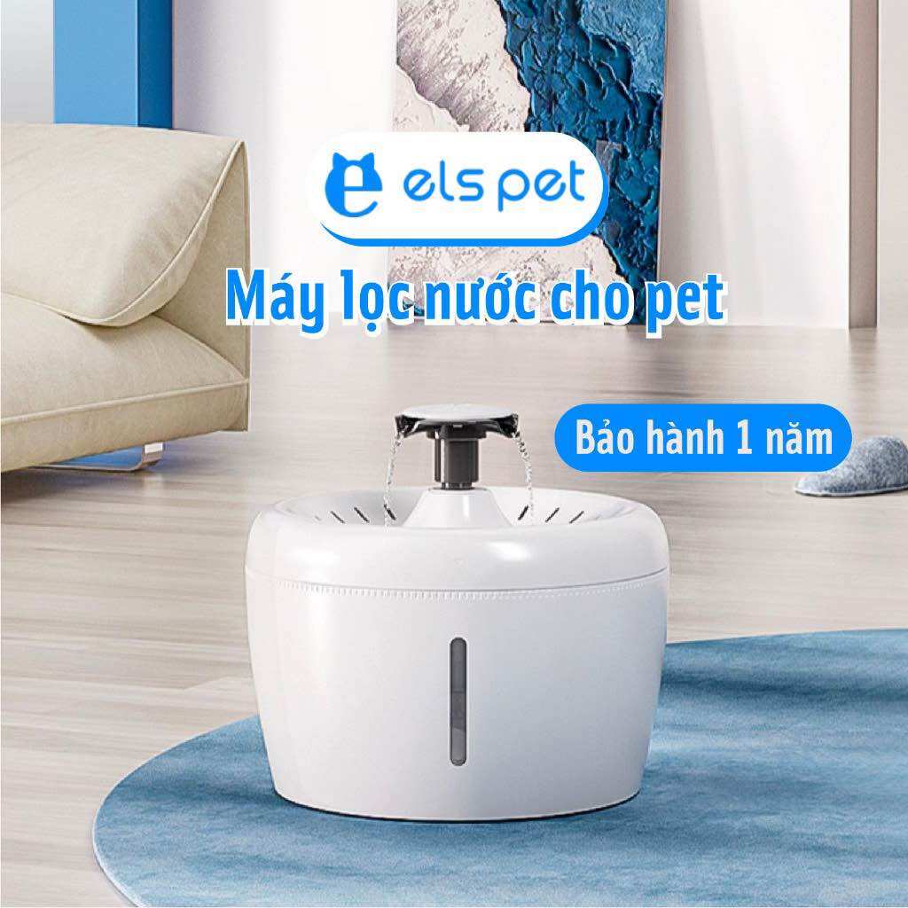 Máy uống nước tự động cho chó mèo ELS (có đài phun)