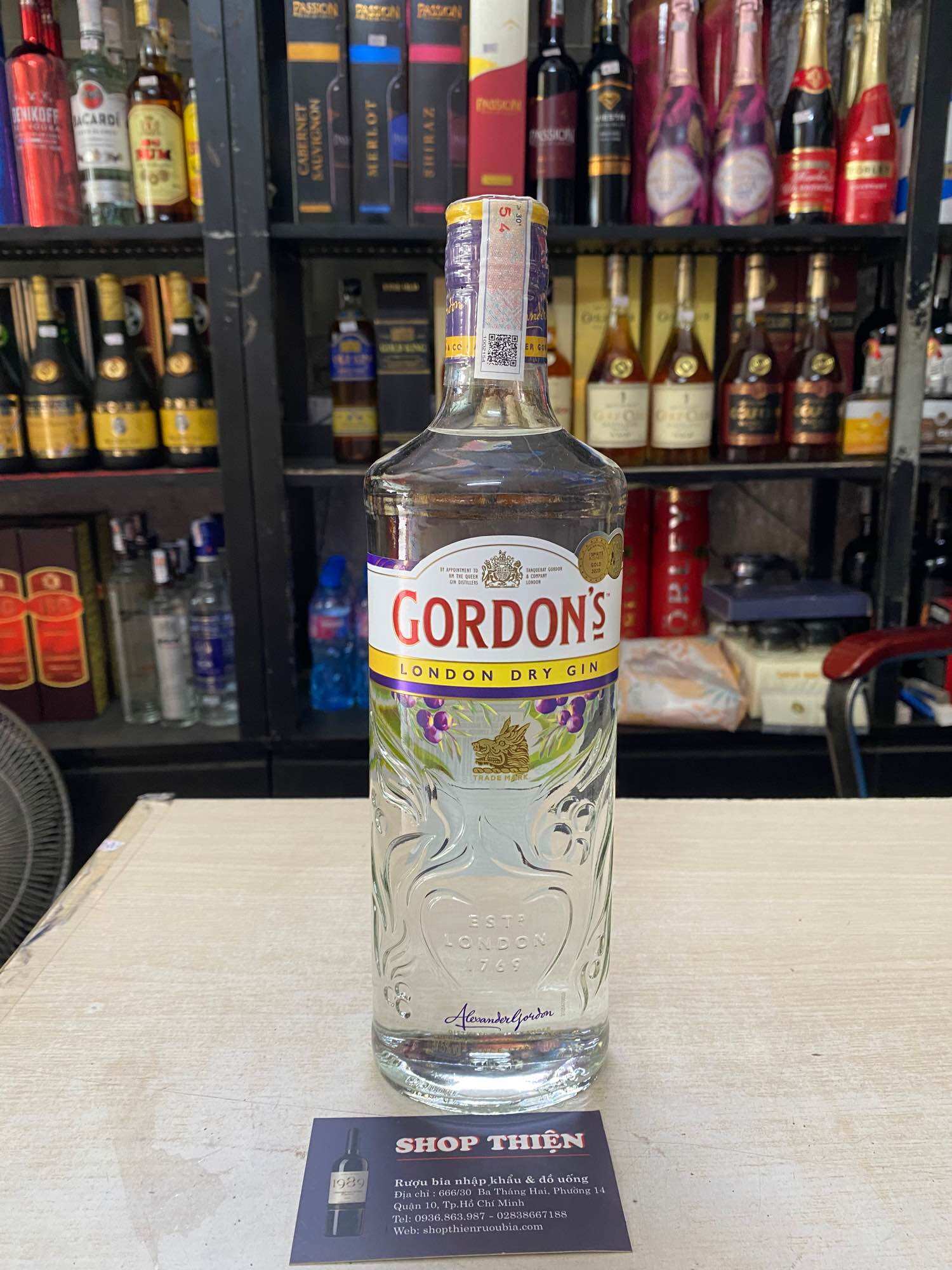 GORDON'S LONDON DRY GIN 37.5% 700ml