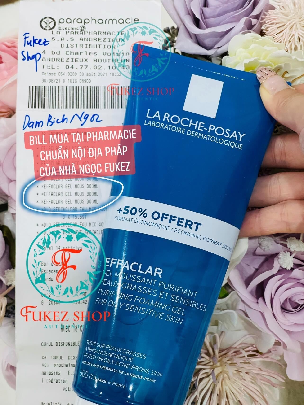 Sữa rửa mặt Effaclar 300ML nội địa Pháp