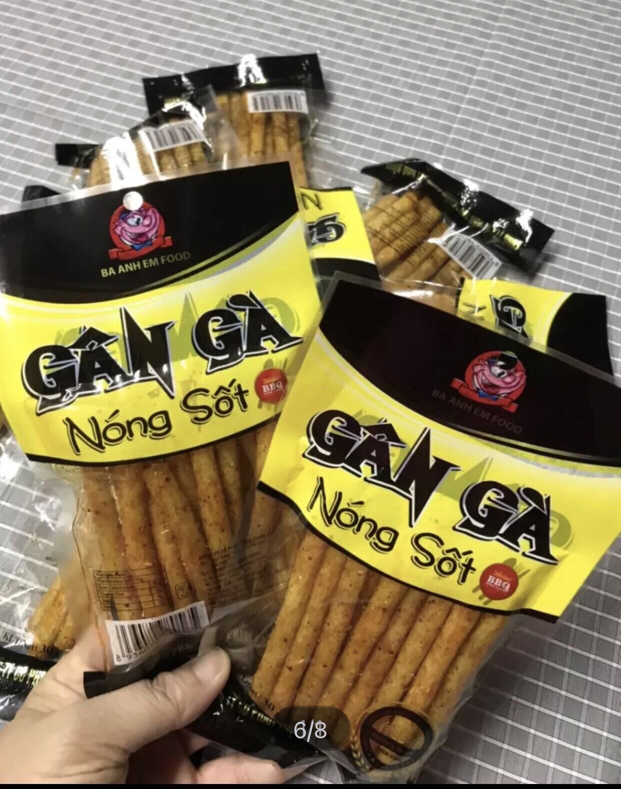 [☄️BỊCH 30 GÓI☄️]Thịt Hổ Kaka ,Snack Thơm Cay Hổ Miếng Kaka Gói 20g