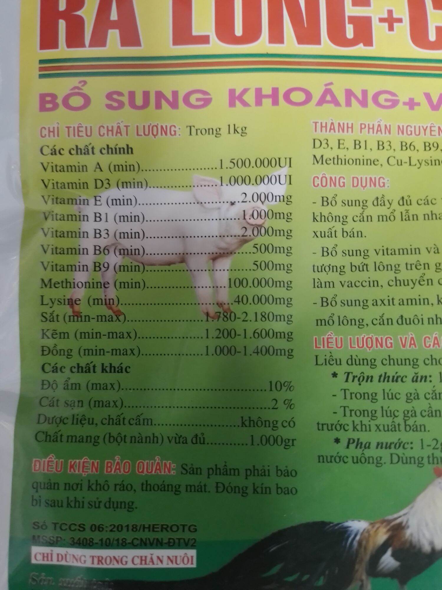 Ra Lông Chống Mổ 100 gram trộn ăn