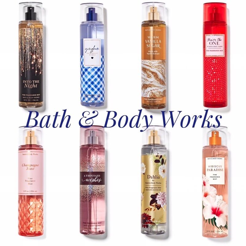 Hàng Mỹ Chính Hãng  Xịt Thơm Body Mist Bath & Body Works Full Size