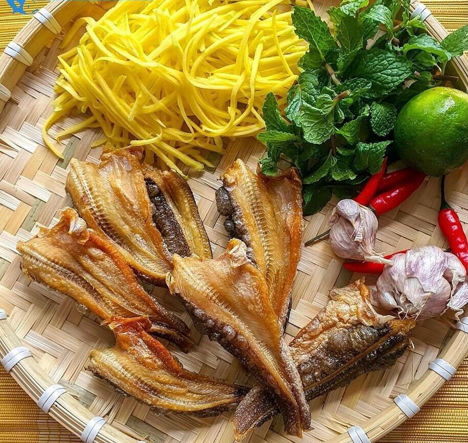 Khô Cá Lóc Cửng Tẩm Vị nhạt