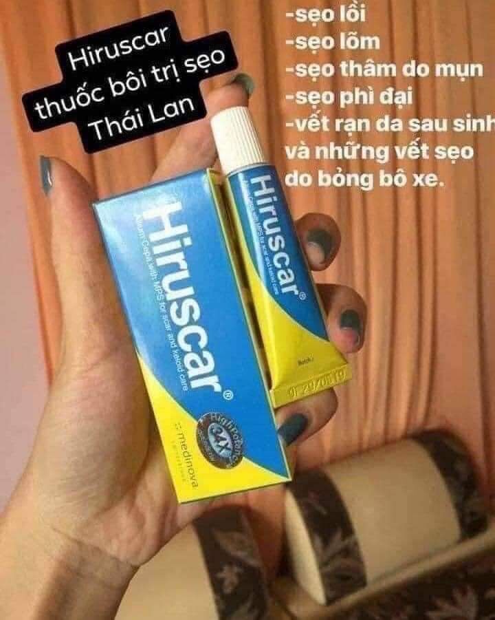 Kem bôi sẹo hiruscar thái lan