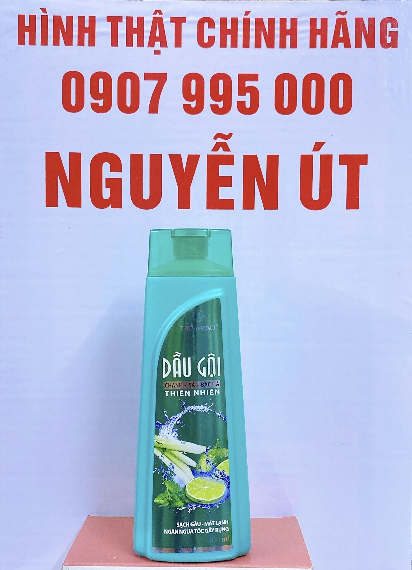 [HCM]Dầu gội chanh sả bạc hà thorakao 400ml