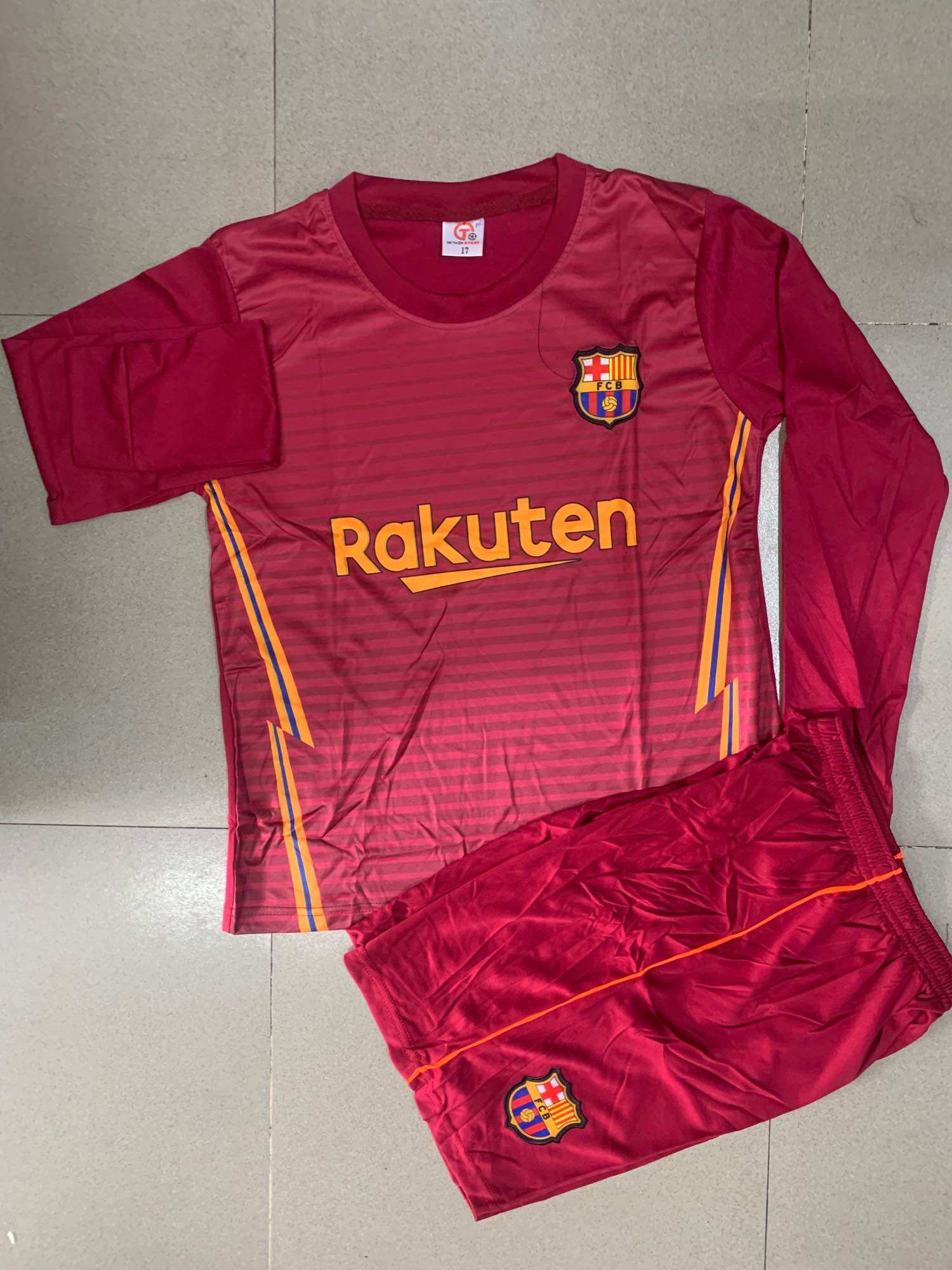 Đồ đá banh tay dài FCB size 11-15