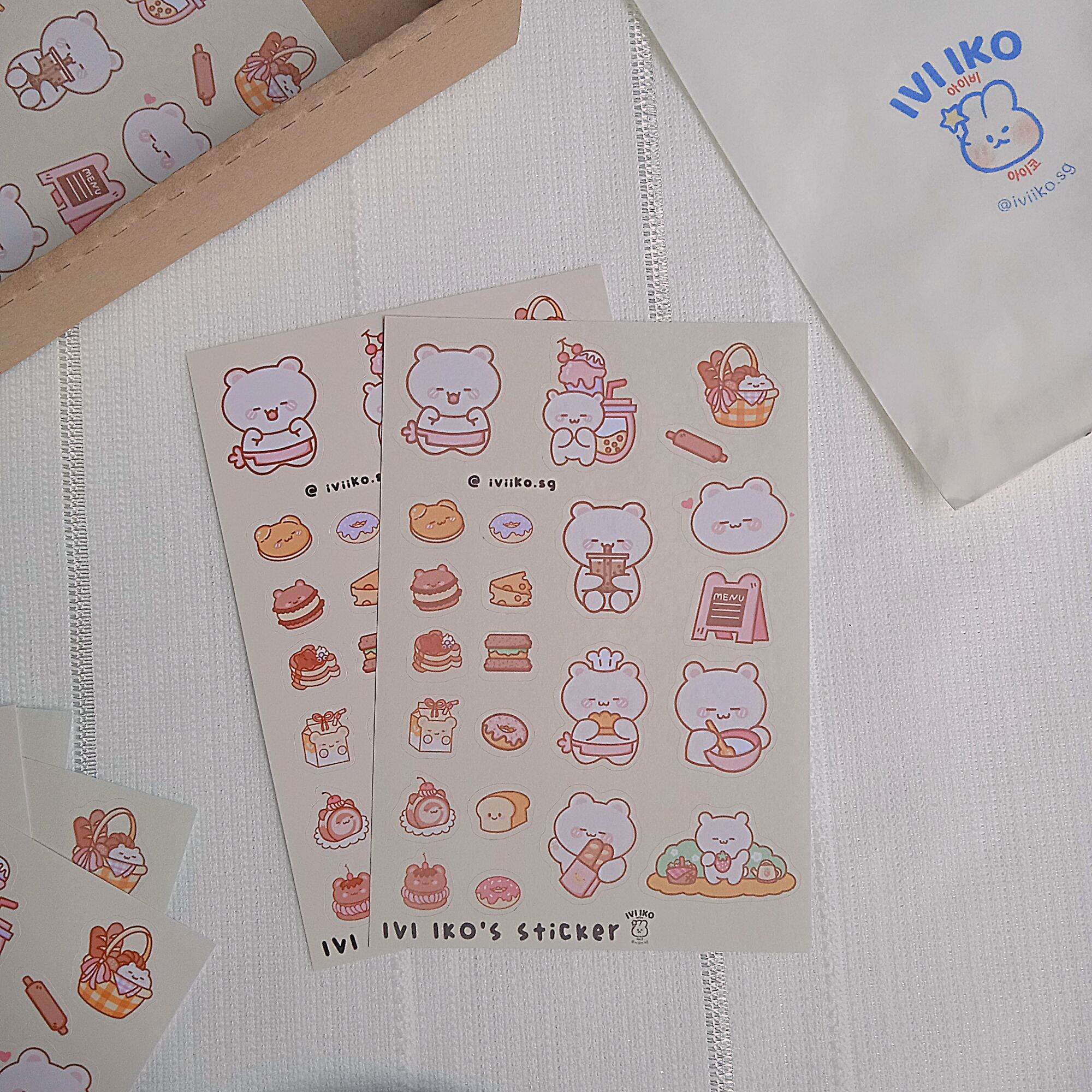 Sticker bread bear | ivi iko