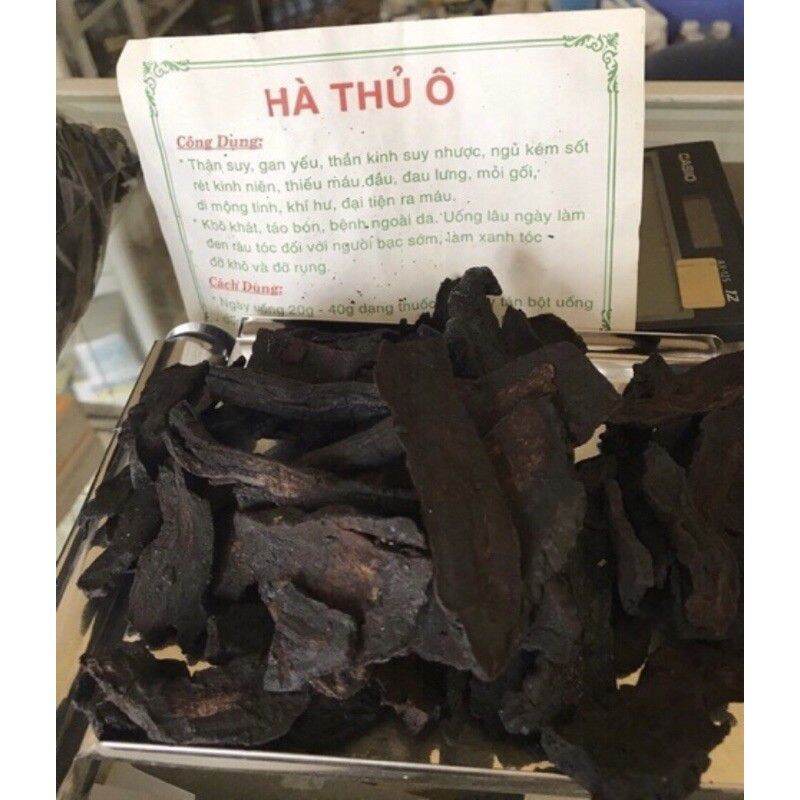 500gr hà thủ ô đã chế biến lọc máu đen tóc.