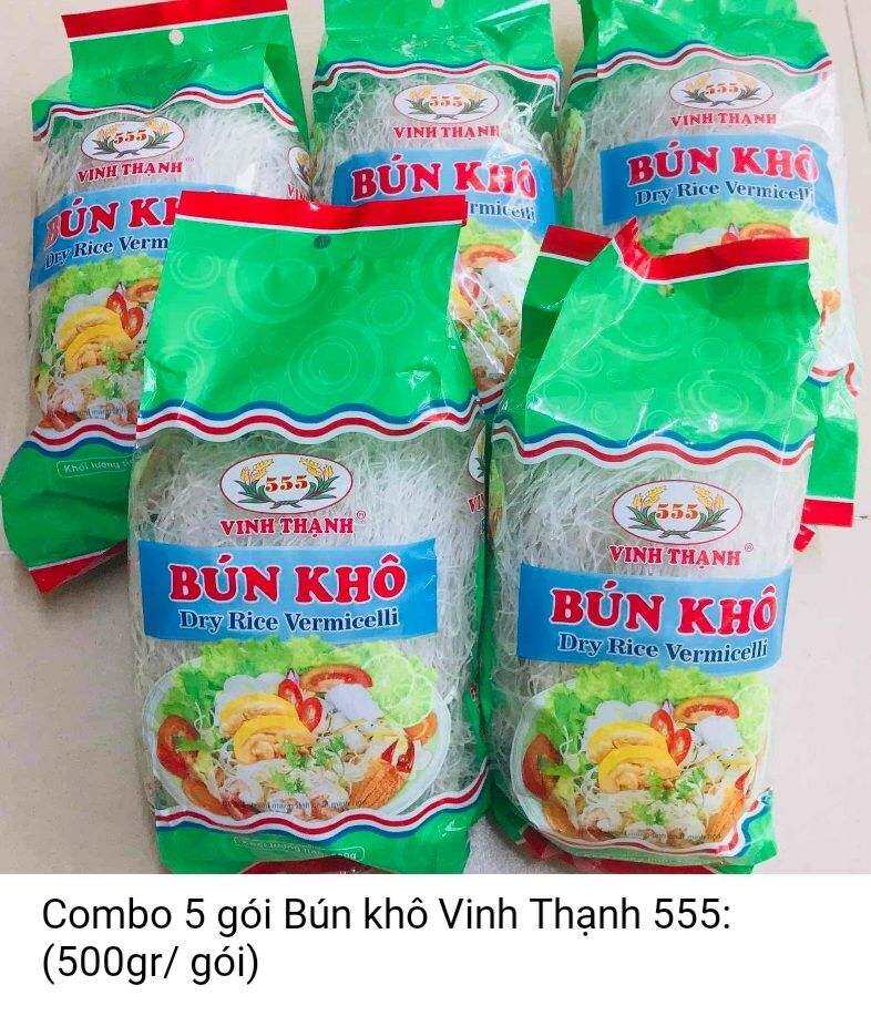 bún gạo khô Vinh Thạnh combo 5 gói 500g